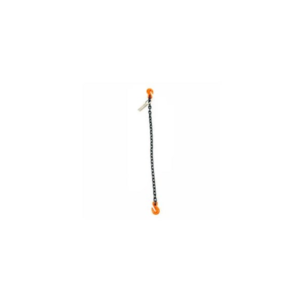 Mazzella Lifting B151059 8' Single Leg Chain Sling W/ Grab Hook